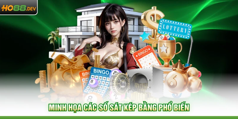 Minh họa các số sát kép bằng phổ biến